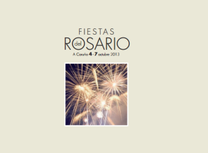 Imagen del cartel de las Fiestas del Rosario. A Coruña 2013