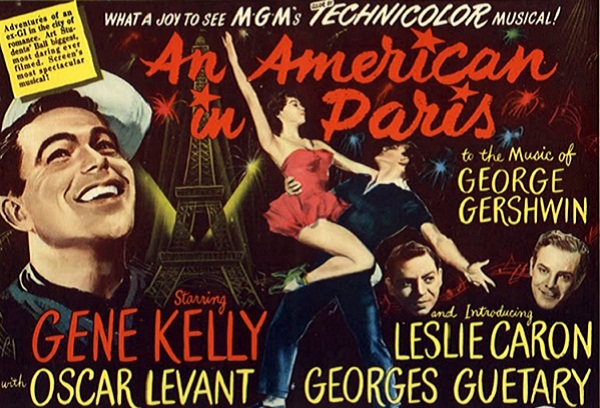 Fragmento del cartel de la película Un americano en París